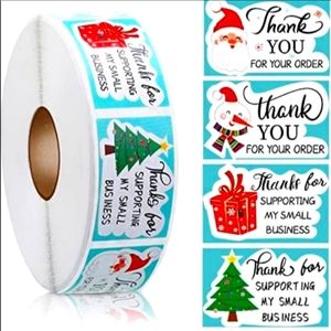 🆕 Christmas 🎄 Thank you stickers! 1.6 inch